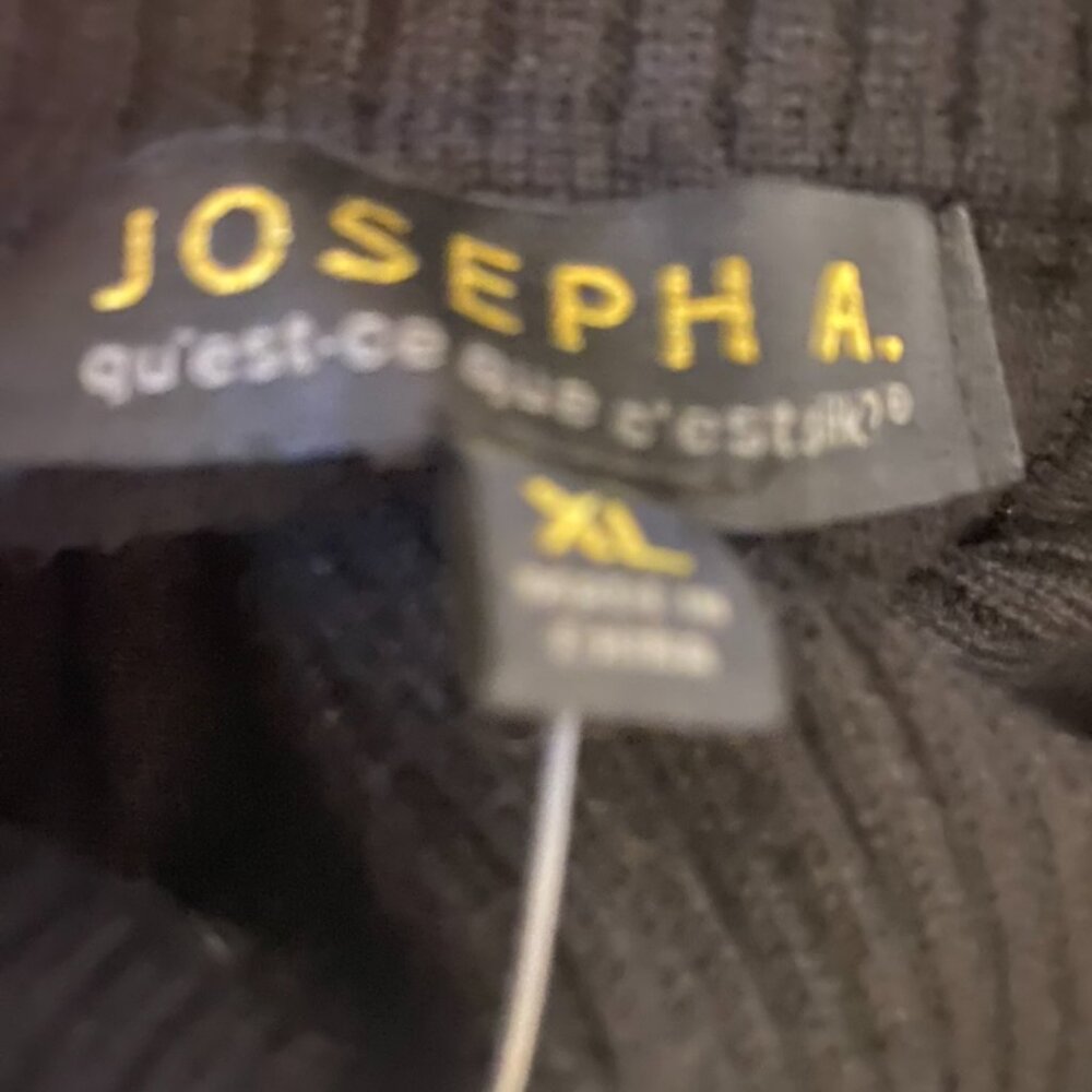 Joseph A. oversized sweater poncho turtleneck black XL - Picture 6 of 10